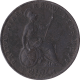1858 HALFPENNY ( VF ) B - Halfpenny - Cambridgeshire Coins
