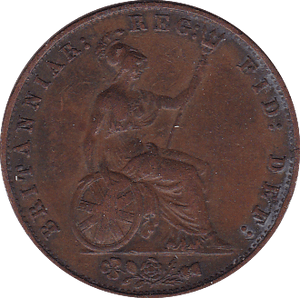 1858 HALFPENNY ( VF ) - Halfpenny - Cambridgeshire Coins