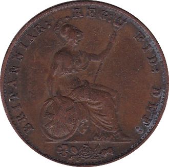 1858 HALFPENNY ( VF ) - Halfpenny - Cambridgeshire Coins