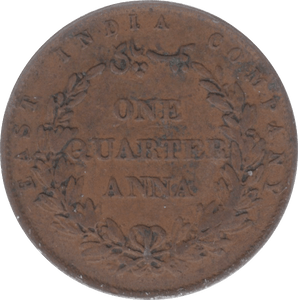 1858 INDIA 1/4 ANNA - WORLD COINS - Cambridgeshire Coins