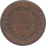 1858 INDIA 1/4 ANNA - WORLD COINS - Cambridgeshire Coins