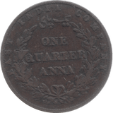 1858 INDIA 1/4 ANNA - WORLD COINS - Cambridgeshire Coins