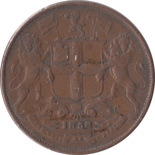 1858 INDIA 1/4 ANNA - WORLD COINS - Cambridgeshire Coins