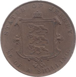 1858 JERSEY 1/26 OF A SHILLING 2 - WORLD COINS - Cambridgeshire Coins