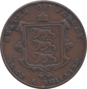 1858 JERSEY 1/26 OF A SHILLING - WORLD COINS - Cambridgeshire Coins