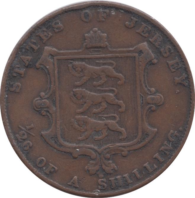 1858 JERSEY 1/26 OF A SHILLING - WORLD COINS - Cambridgeshire Coins