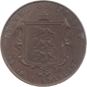 1858 JERSEY 1/26 OF A SHILLING - WORLD COINS - Cambridgeshire Coins