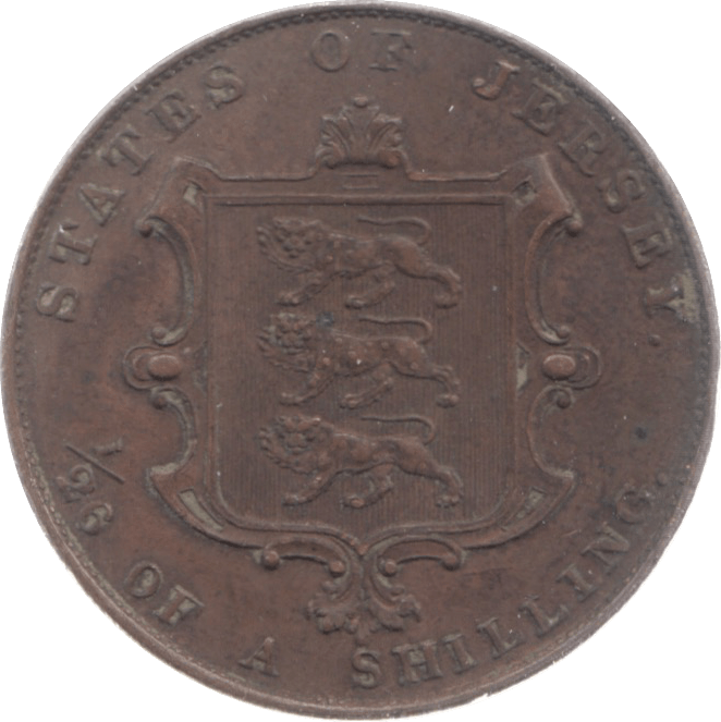 1858 JERSEY 1/26 OF A SHILLING - WORLD COINS - Cambridgeshire Coins