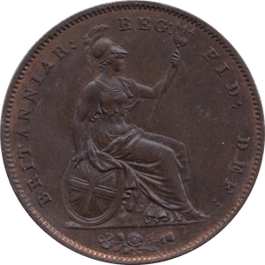 1858 PENNY ( AUNC ) 1 - Penny - Cambridgeshire Coins