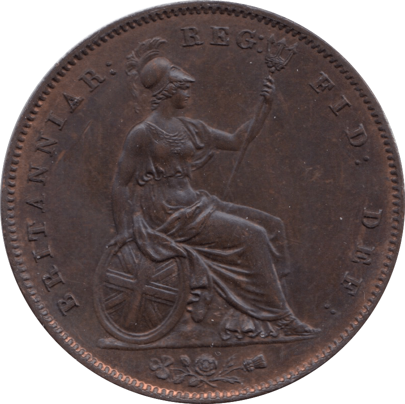 1858 PENNY ( AUNC ) 1 - Penny - Cambridgeshire Coins