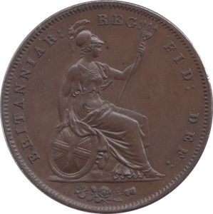 1858 PENNY ( AUNC ) 2 - Penny - Cambridgeshire Coins