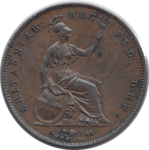 1858 PENNY ( AUNC ) 5 - Penny - Cambridgeshire Coins
