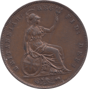 1858 PENNY ( AUNC ) B - Penny - Cambridgeshire Coins