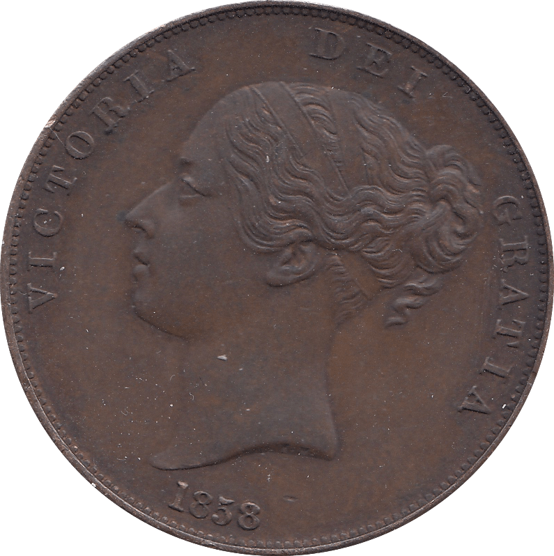 1858 PENNY ( AUNC ) B - Penny - Cambridgeshire Coins