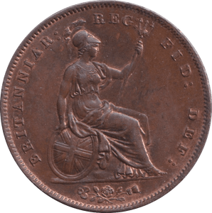 1858 PENNY ( AUNC ) - Penny - Cambridgeshire Coins