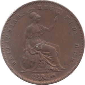 1858 PENNY ( AUNC ) - Penny - Cambridgeshire Coins