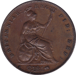 1858 PENNY ( EF ) WW INCURSE - Penny - Cambridgeshire Coins