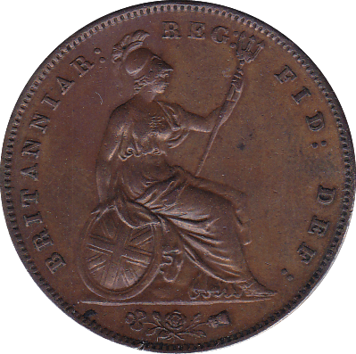 1858 PENNY ( EF ) WW INCURSE - Penny - Cambridgeshire Coins