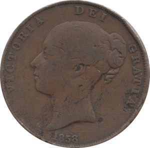 1858 PENNY ( FAIR ) I - Penny - Cambridgeshire Coins