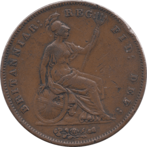 1858 PENNY ( GF ) 2 - Penny - Cambridgeshire Coins
