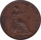 1858 PENNY ( GVF ) 8 OVER 3 - Penny - Cambridgeshire Coins