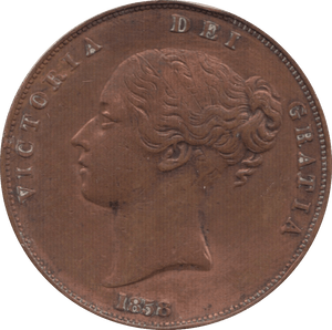 1858 PENNY ( GVF ) CLEANED - Penny - Cambridgeshire Coins