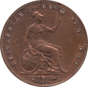 1858 PENNY ( GVF ) CLEANED - Penny - Cambridgeshire Coins