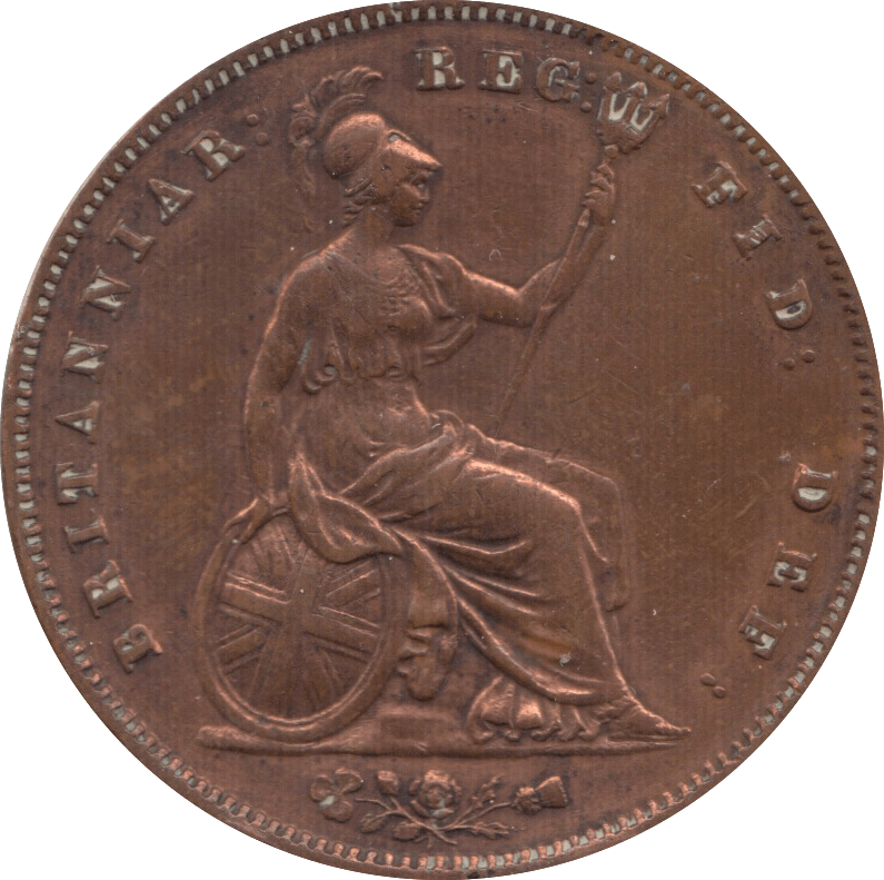 1858 PENNY ( GVF ) CLEANED - Penny - Cambridgeshire Coins