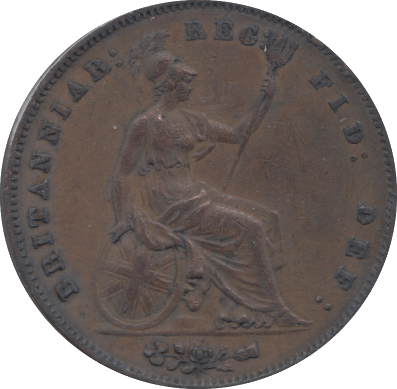 1858 PENNY ( VF ) 3 - Penny - Cambridgeshire Coins