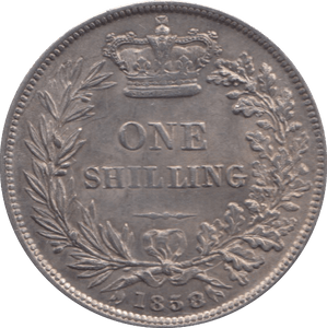 1858 SHILLING ( AUNC ) - Shilling - Cambridgeshire Coins