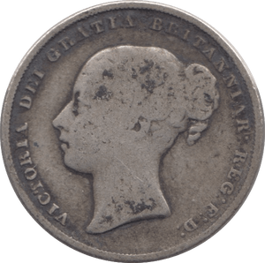 1858 SHILLING ( FAIR ) - Shilling - Cambridgeshire Coins