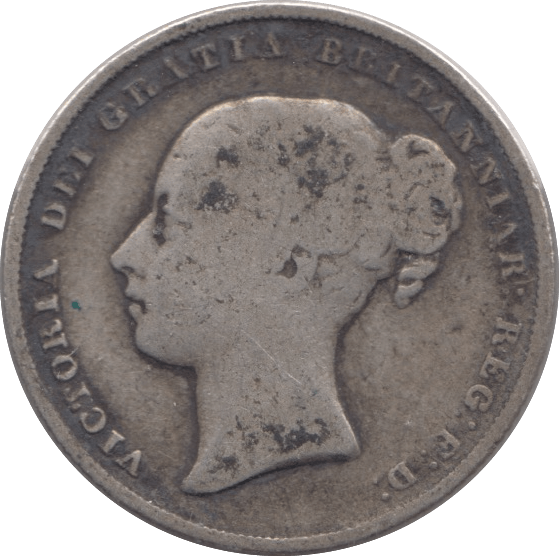 1858 SHILLING ( FAIR ) - Shilling - Cambridgeshire Coins