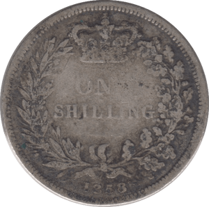 1858 SHILLING ( FAIR ) - Shilling - Cambridgeshire Coins