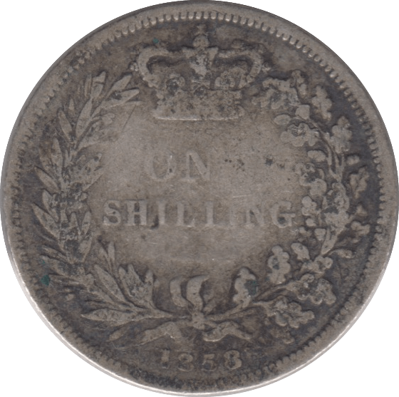 1858 SHILLING ( FAIR ) - Shilling - Cambridgeshire Coins