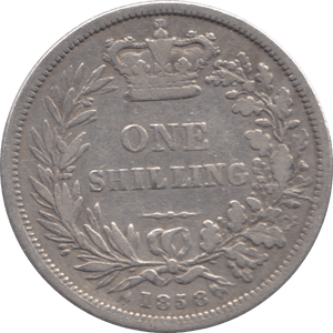 1858 SHILLING ( FINE ) - Shilling - Cambridgeshire Coins