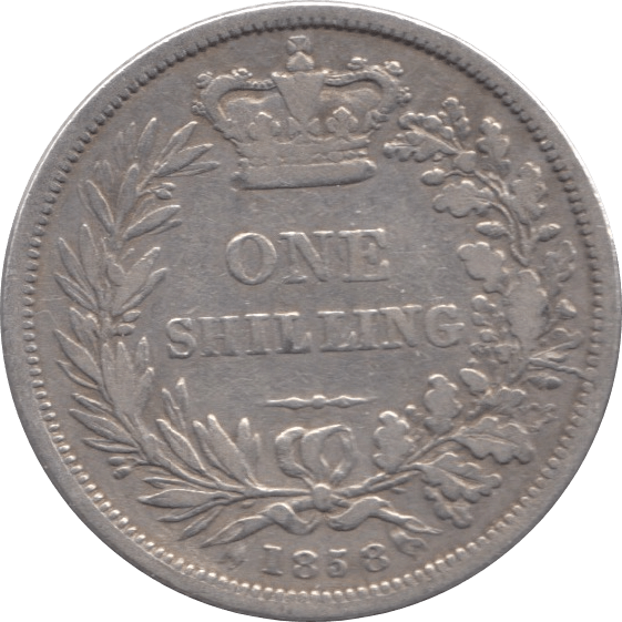 1858 SHILLING ( FINE ) - Shilling - Cambridgeshire Coins