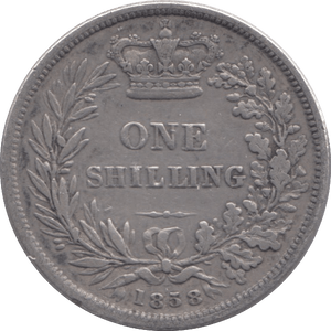 1858 SHILLING ( FINE ) - Shilling - Cambridgeshire Coins