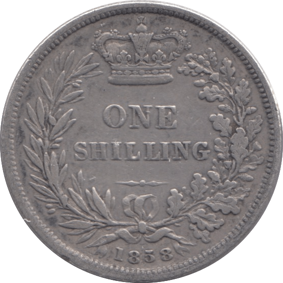 1858 SHILLING ( FINE ) - Shilling - Cambridgeshire Coins