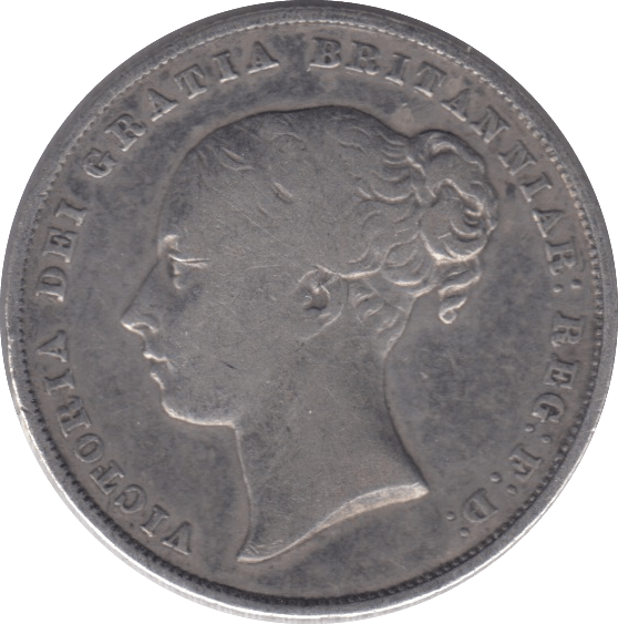 1858 SHILLING ( FINE ) - Shilling - Cambridgeshire Coins