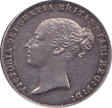1858 SIXPENCE ( EF ) - Sixpence - Cambridgeshire Coins