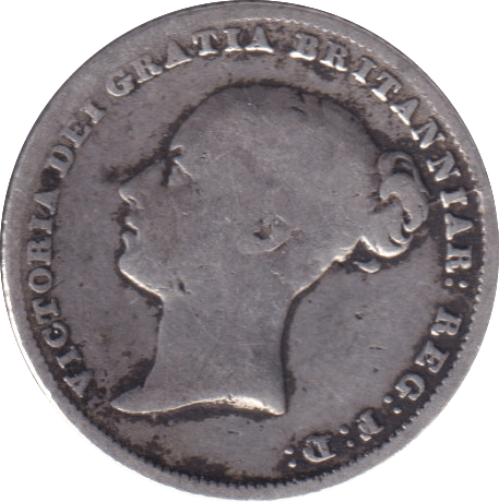 1858 SIXPENCE ( NF ) - Sixpence - Cambridgeshire Coins