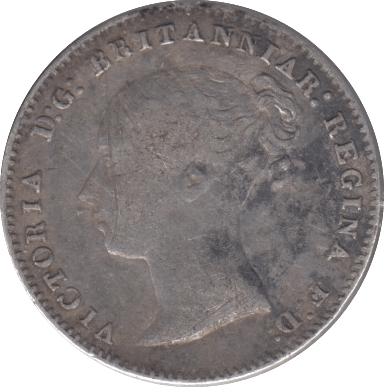 1858 THREEPENCE ( NF ) - Threepence - Cambridgeshire Coins