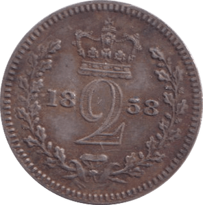 1858 TWOPENCE ( VF ) - Maundy Coins - Cambridgeshire Coins