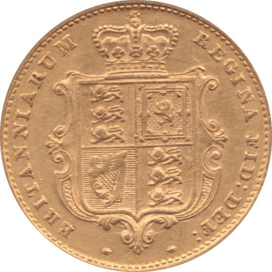 1859 GOLD HALF SOVEREIGN ( AUNC ) - Half Sovereign - Cambridgeshire Coins