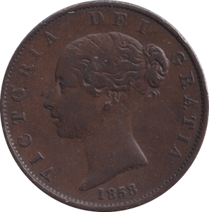 1859 HALFPENNY ( VF ) - Halfpenny - Cambridgeshire Coins