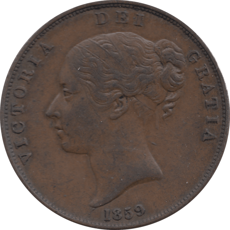 1859 PENNY ( EF ) 1 - Penny - Cambridgeshire Coins