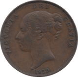 1859 PENNY ( EF ) 1 - Penny - Cambridgeshire Coins