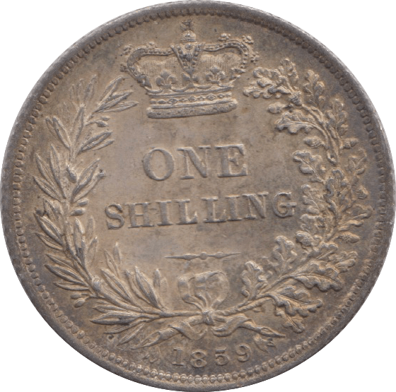 1859 SHILLING ( AUNC ) 18 - Shilling - Cambridgeshire Coins