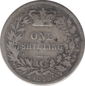 1859 SHILLING ( FAIR ) - Shilling - Cambridgeshire Coins