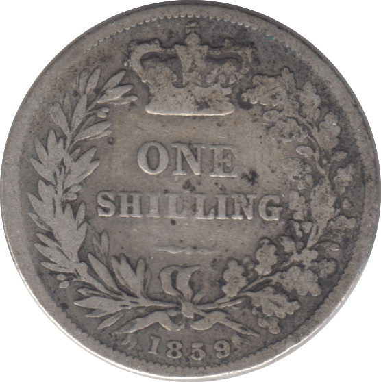 1859 SHILLING ( FAIR ) - Shilling - Cambridgeshire Coins